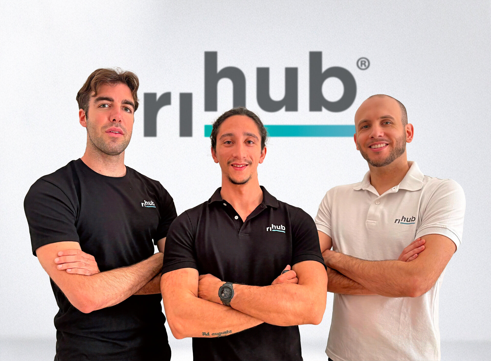 Daniele Carretto, Simone Moreno e Francesco Pavani — i tre fondatori di Ri-Hub